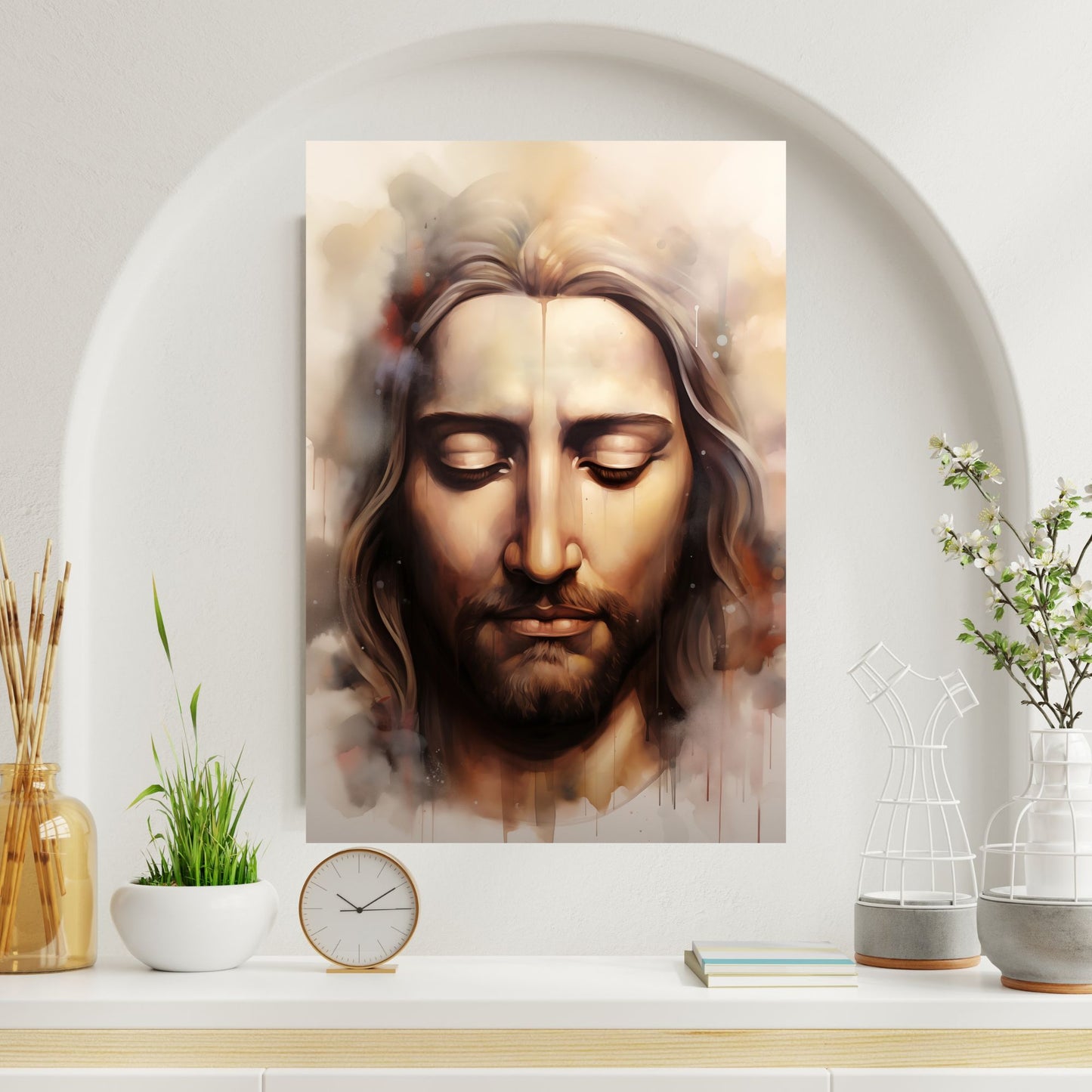 Silent Prayer | Watercolor Style | Fine Art Print