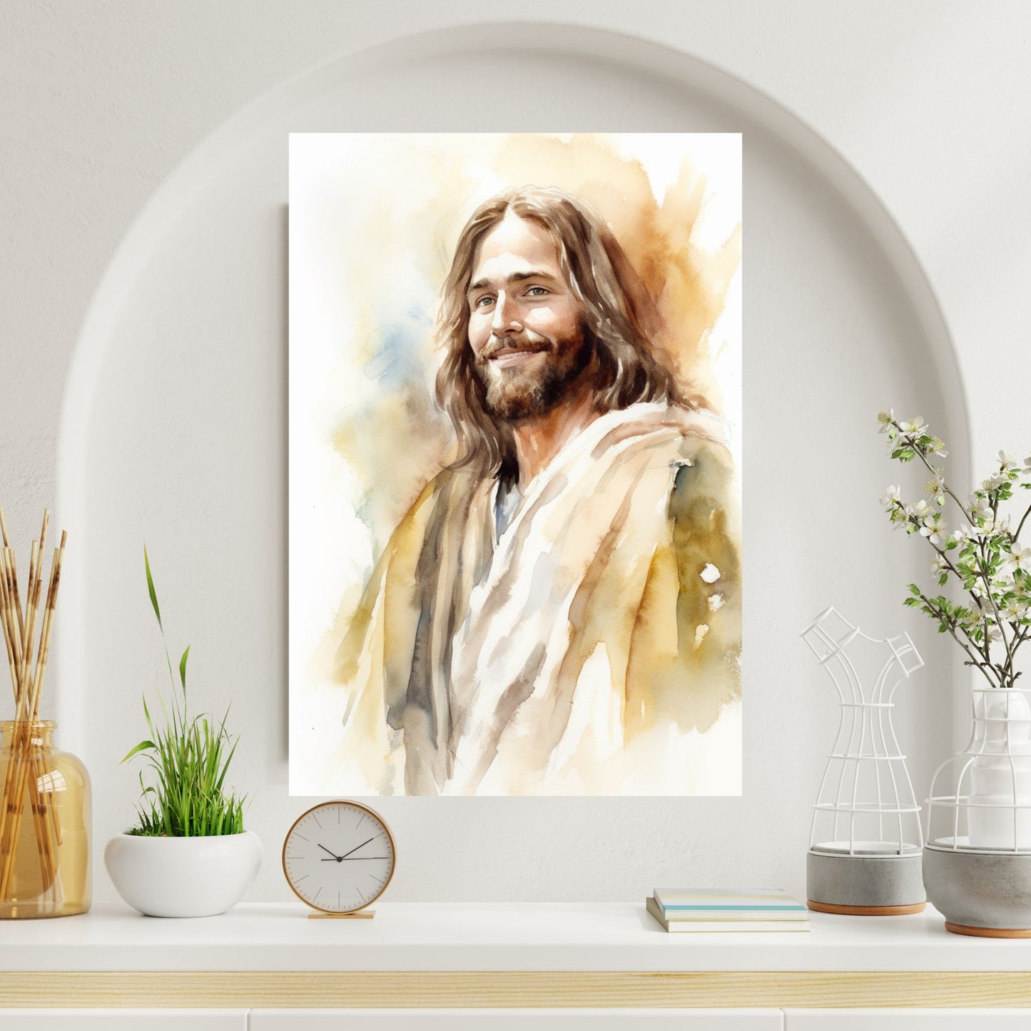 Smile Of Grace | Watercolor Style | Fine Art Print