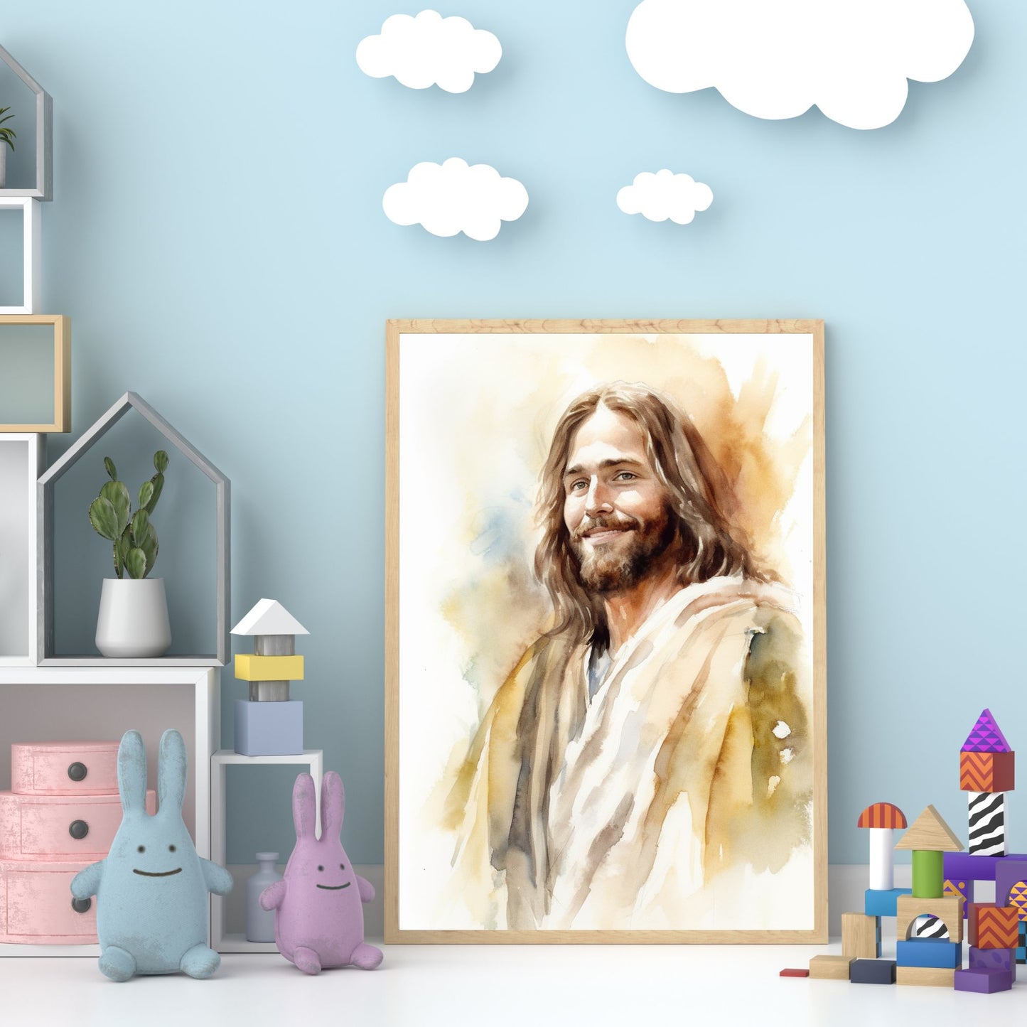 Smile Of Grace | Watercolor Style | Fine Art Print