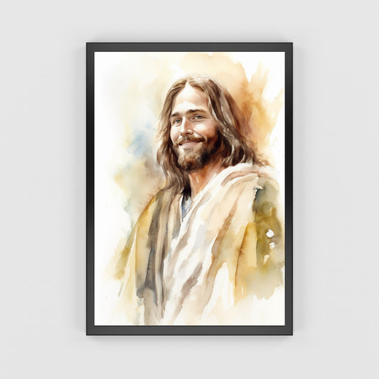 Smile Of Grace | Watercolor Style | Fine Art Print