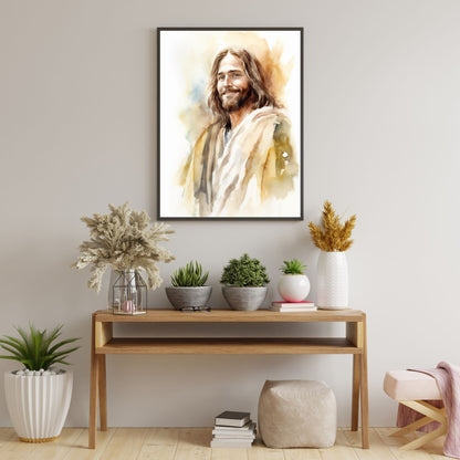 Smile Of Grace | Watercolor Style | Fine Art Print