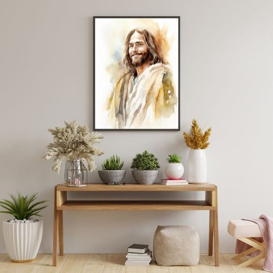 Smile Of Grace | Watercolor Style | Fine Art Print