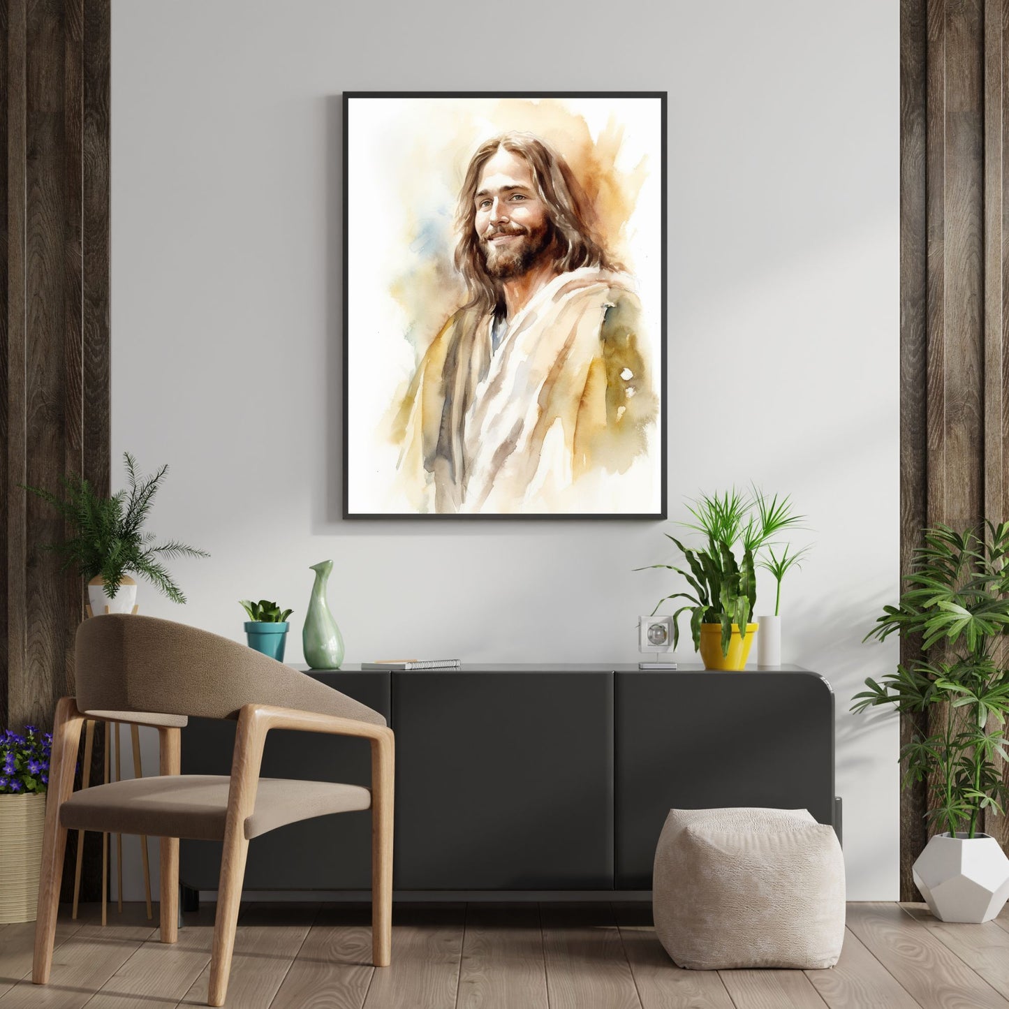 Smile Of Grace | Watercolor Style | Fine Art Print