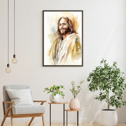 Smile Of Grace | Watercolor Style | Fine Art Print