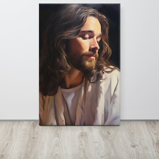 “Jesus The Son Of Man” – Christian Art Canvas Print