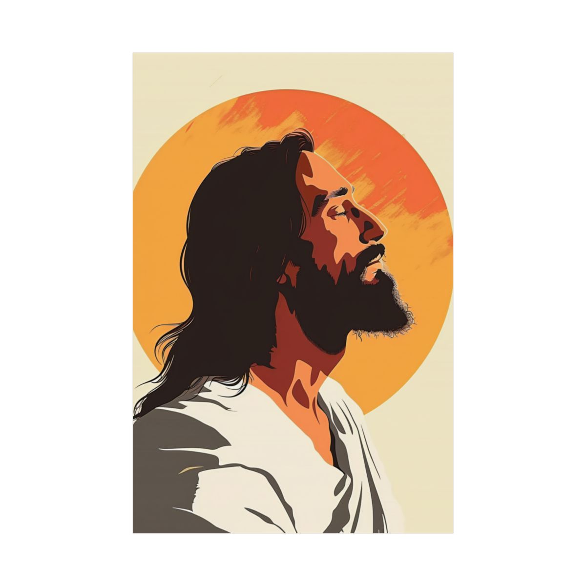 “Sunrise Prayer” – Christian Sunday School Art Print