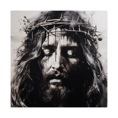 "The Sacrifice" - Ink Painting Style Catholic Art Print