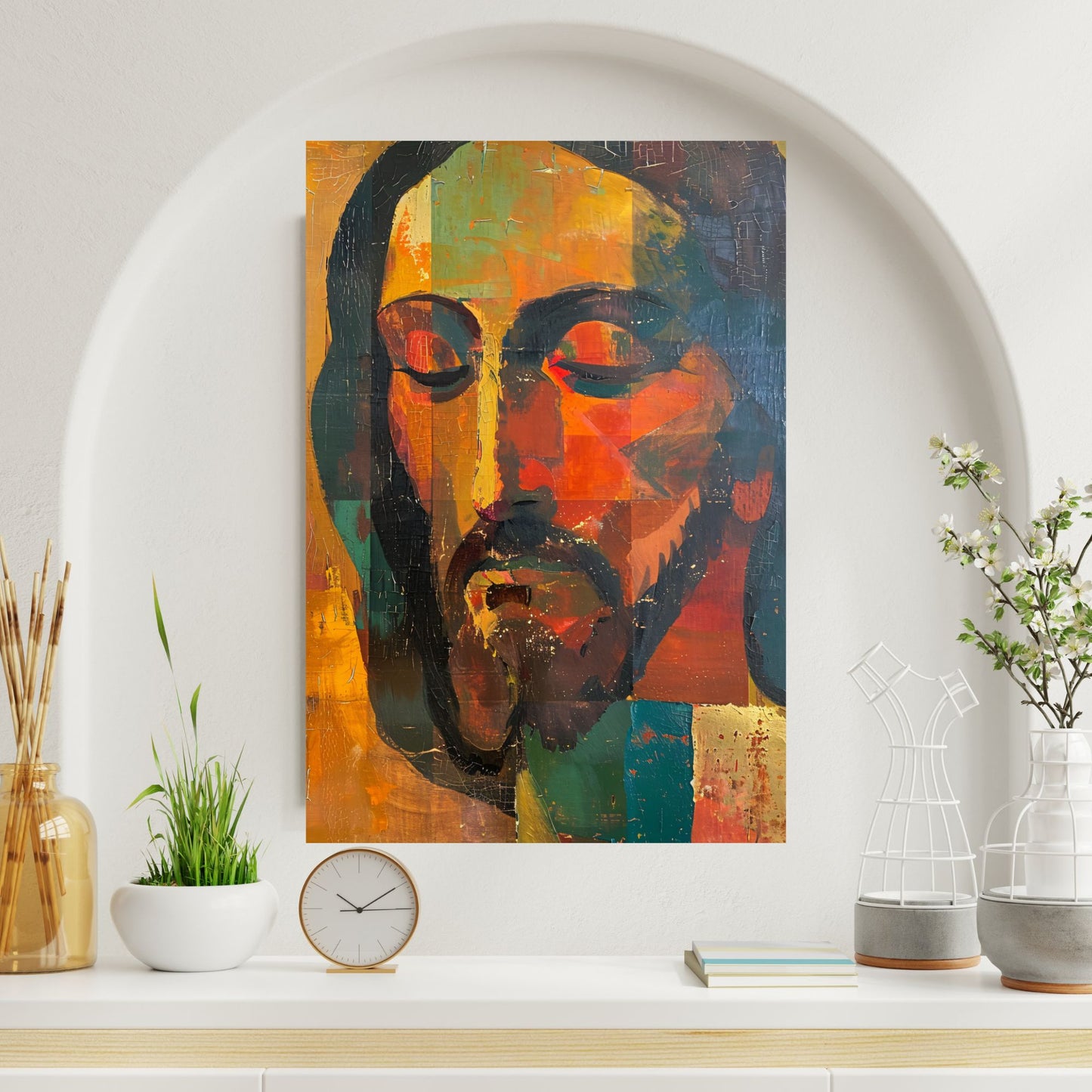 The Silent Christ | Midcentury Style | Fine Art Print