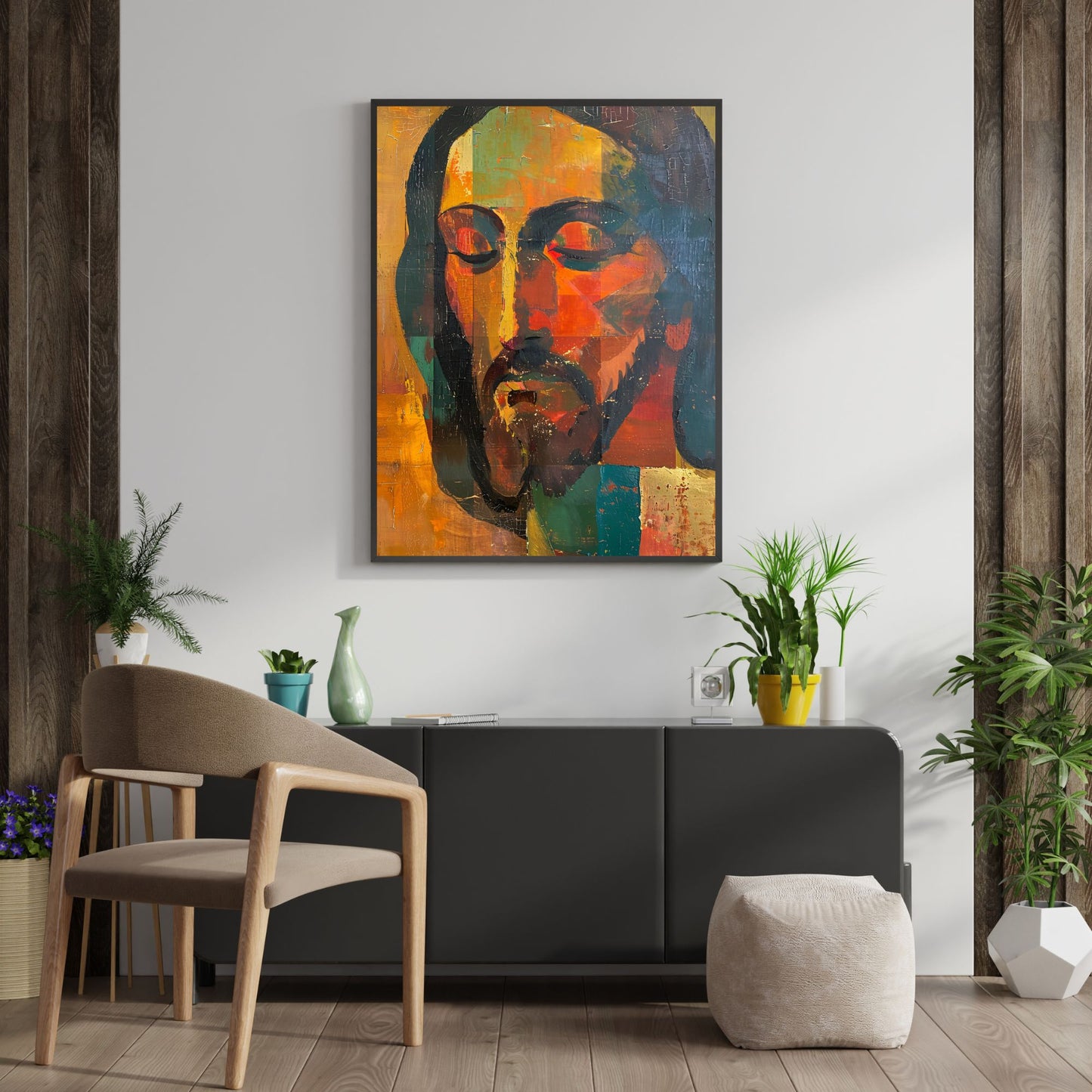 The Silent Christ | Midcentury Style | Fine Art Print
