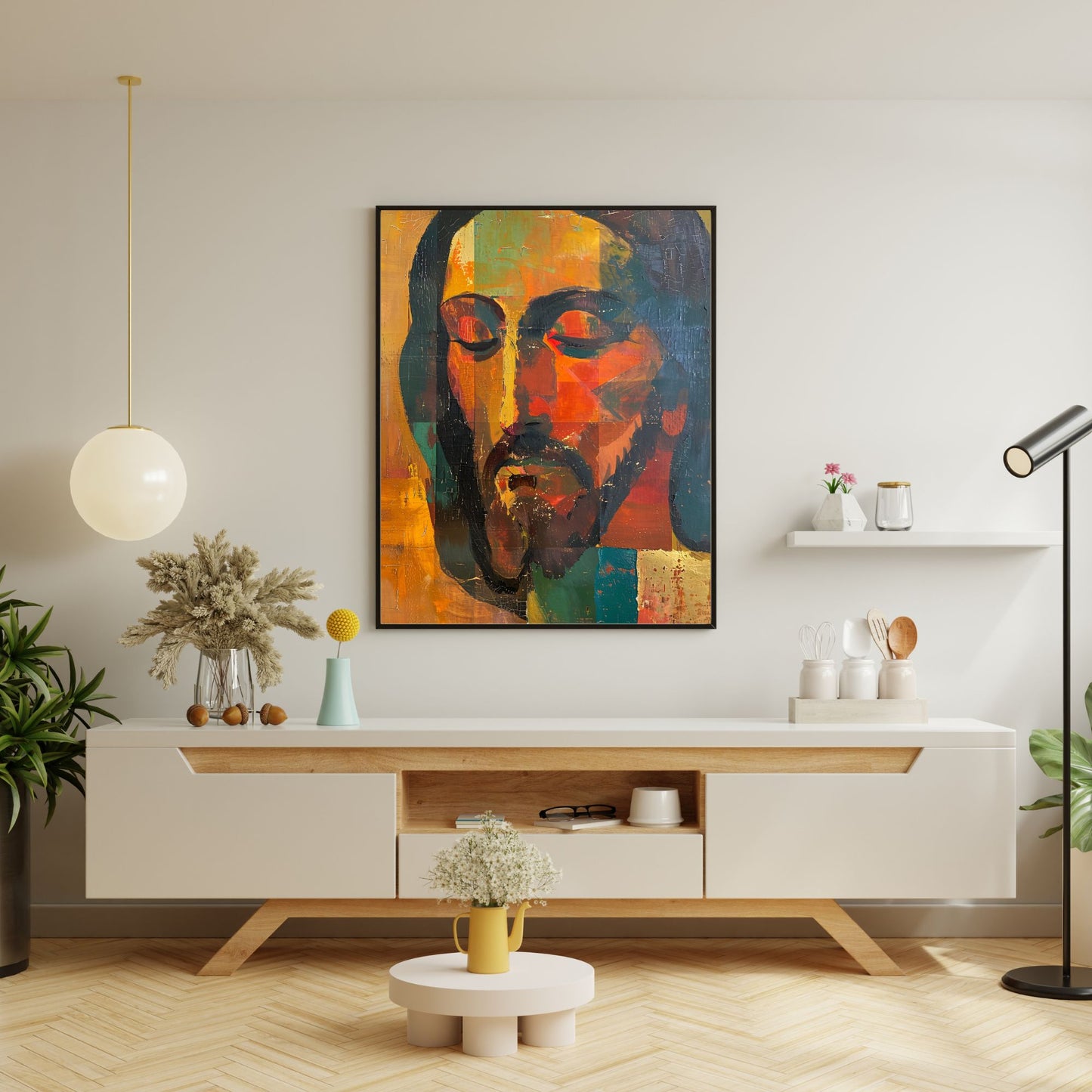 The Silent Christ | Midcentury Style | Fine Art Print