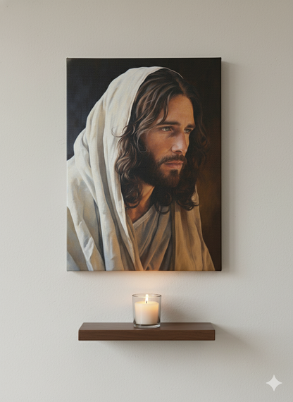 Yeshua The Messiah | Classical & Elegant | Christian Canvas Wall Art