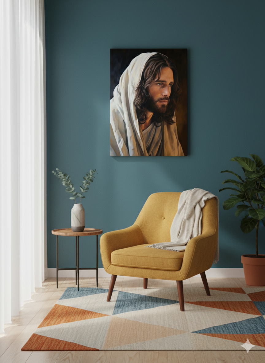 Yeshua The Messiah | Classical & Elegant | Christian Canvas Wall Art