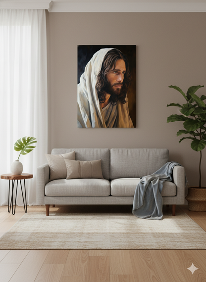 Yeshua The Messiah | Classical & Elegant | Christian Canvas Wall Art
