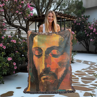 "The Silent Christ" - Heirloom Woven Blanket
