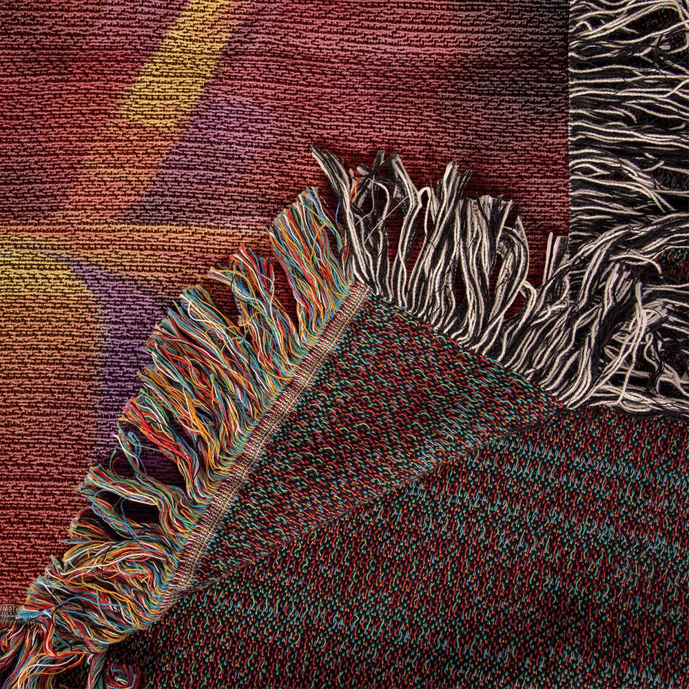 "With Jesus In Paradise" - Heirloom Woven Blanket