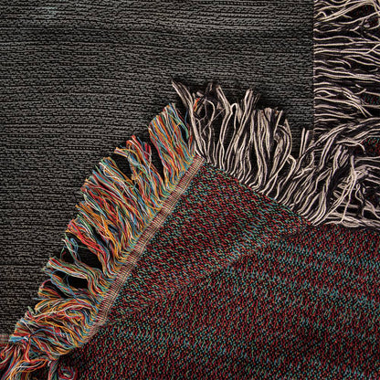 "Madonna In Blue" - Heirloom Woven Blanket