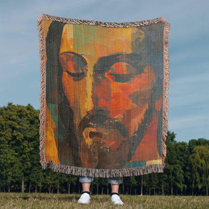 "The Silent Christ" - Heirloom Woven Blanket