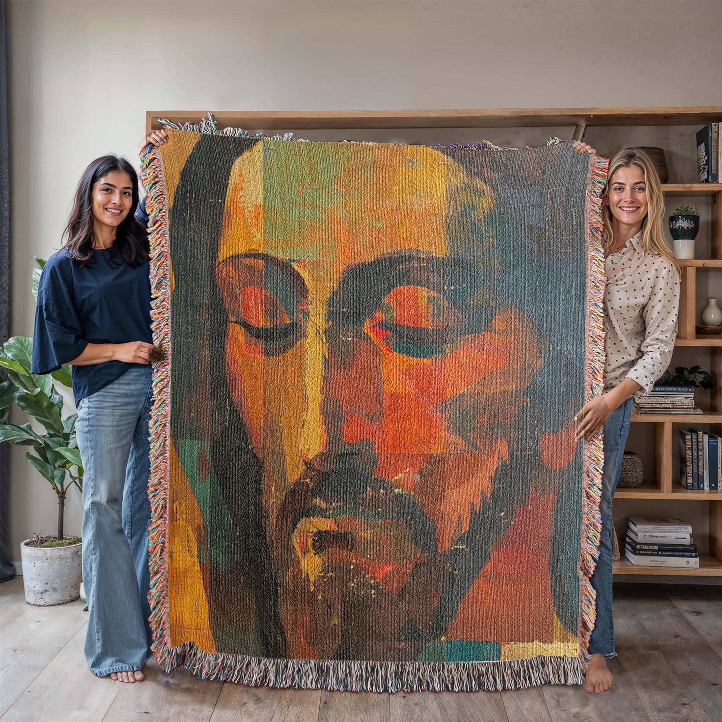 "The Silent Christ" - Heirloom Woven Blanket