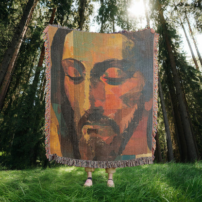 "The Silent Christ" - Heirloom Woven Blanket