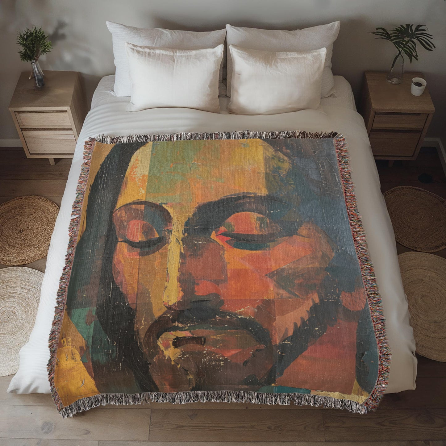 "The Silent Christ" - Heirloom Woven Blanket