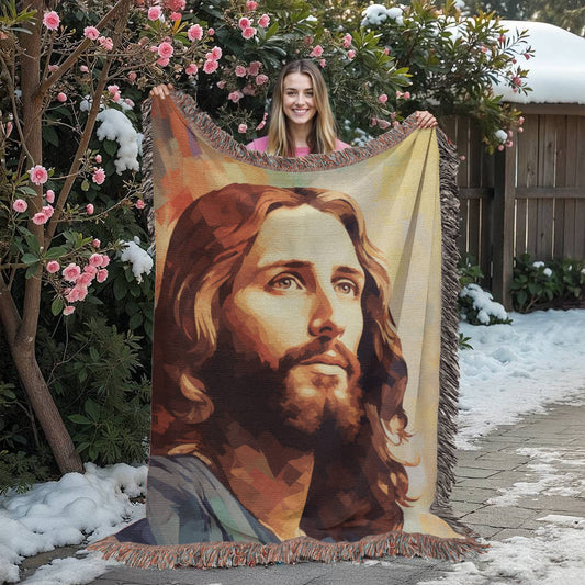 "You Have A Friend In Jesus" - Heirloom Woven Blanket