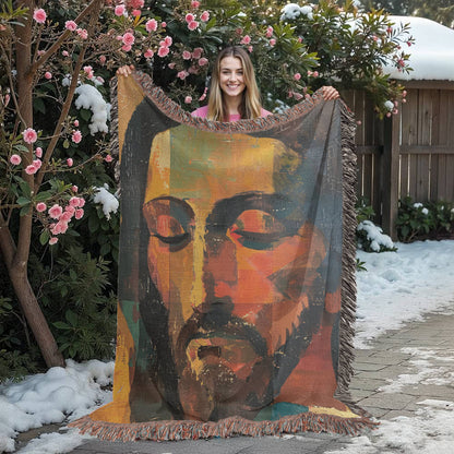 "The Silent Christ" - Heirloom Woven Blanket
