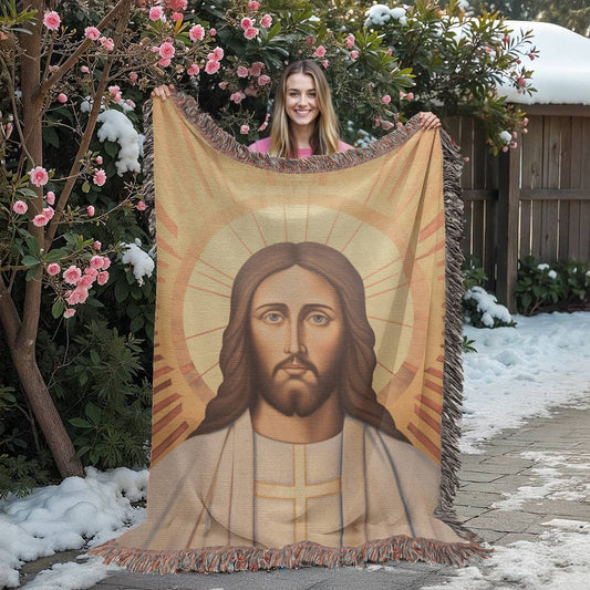 "The Glory Of Christ" - Heirloom Woven Blanket