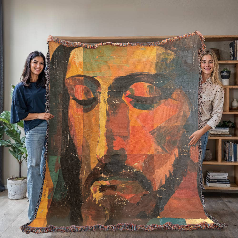 "The Silent Christ" - Heirloom Woven Blanket