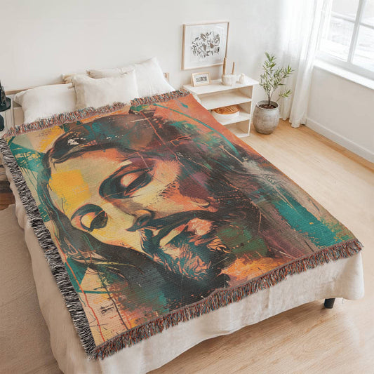 "Gentle Savior" - Heirloom Woven Blanket
