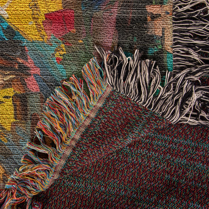 Rainbow Christ | Woven Christian Throw Blanket ATTEMPT 4