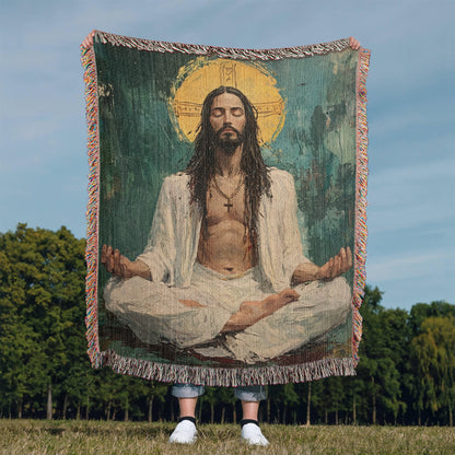 Transcendental Christ | Woven Christian Throw Blanket