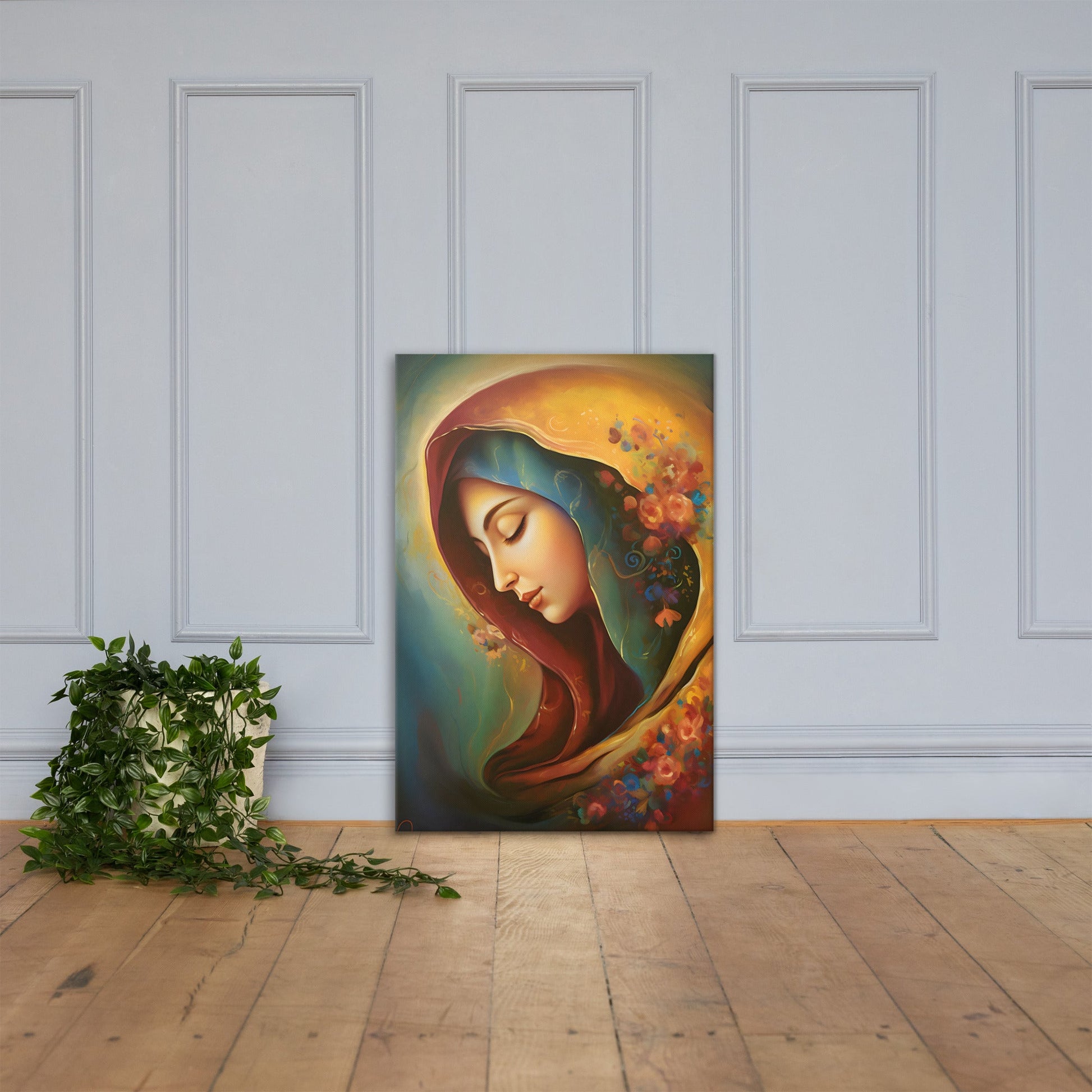 Blessed Virgin Mary Canvas Print - ChristVisions