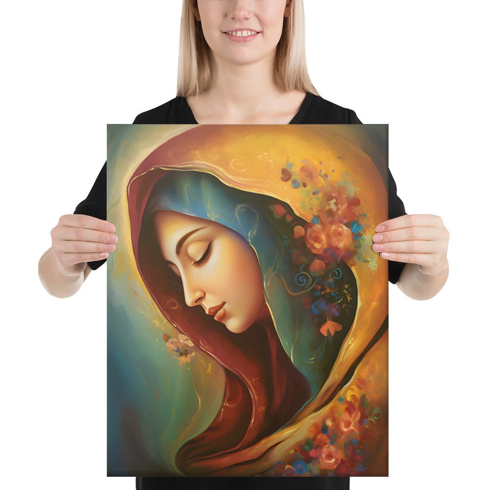 Blessed Virgin Mary Canvas Print - ChristVisions