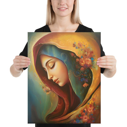 Blessed Virgin Mary Canvas Print - ChristVisions