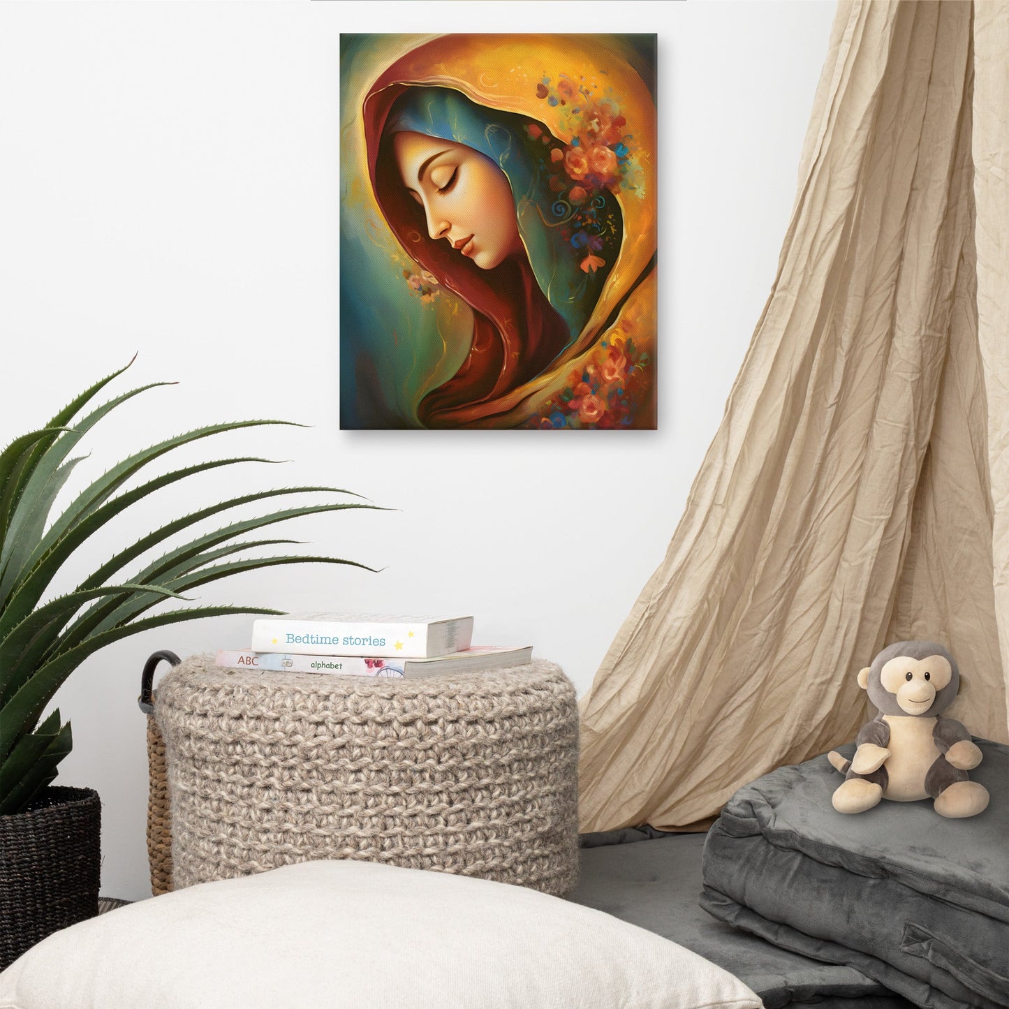 Blessed Virgin Mary Canvas Print - ChristVisions