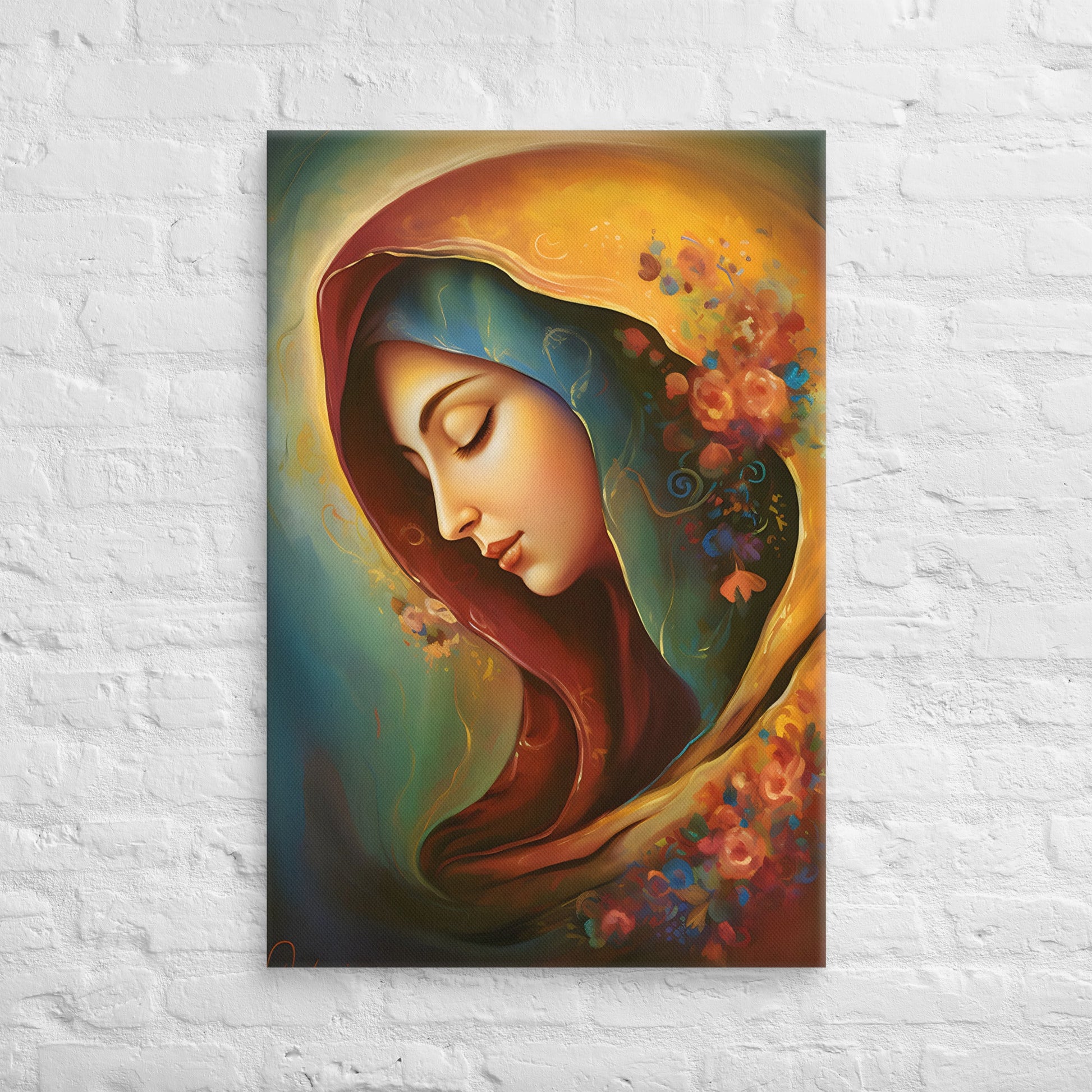 Blessed Virgin Mary Canvas Print - ChristVisions
