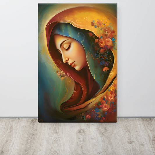 Blessed Virgin Mary Canvas Print - ChristVisions