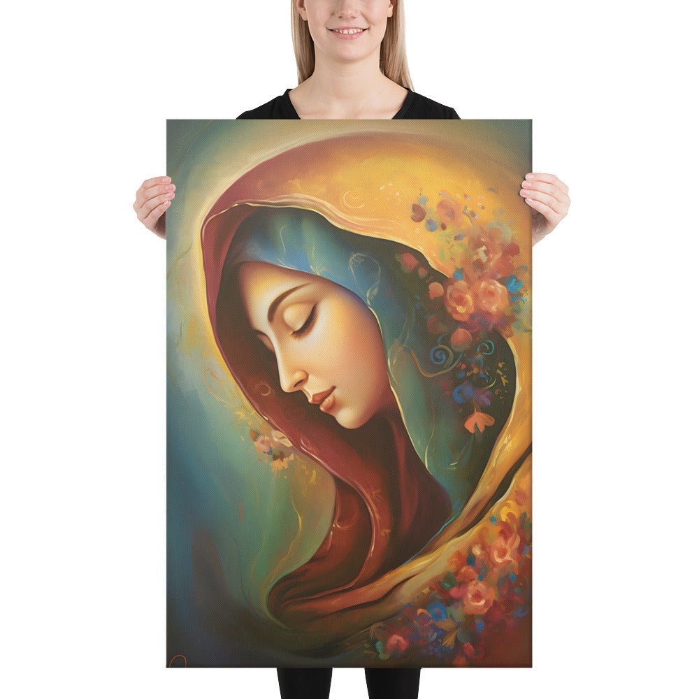 Blessed Virgin Mary Canvas Print - ChristVisions