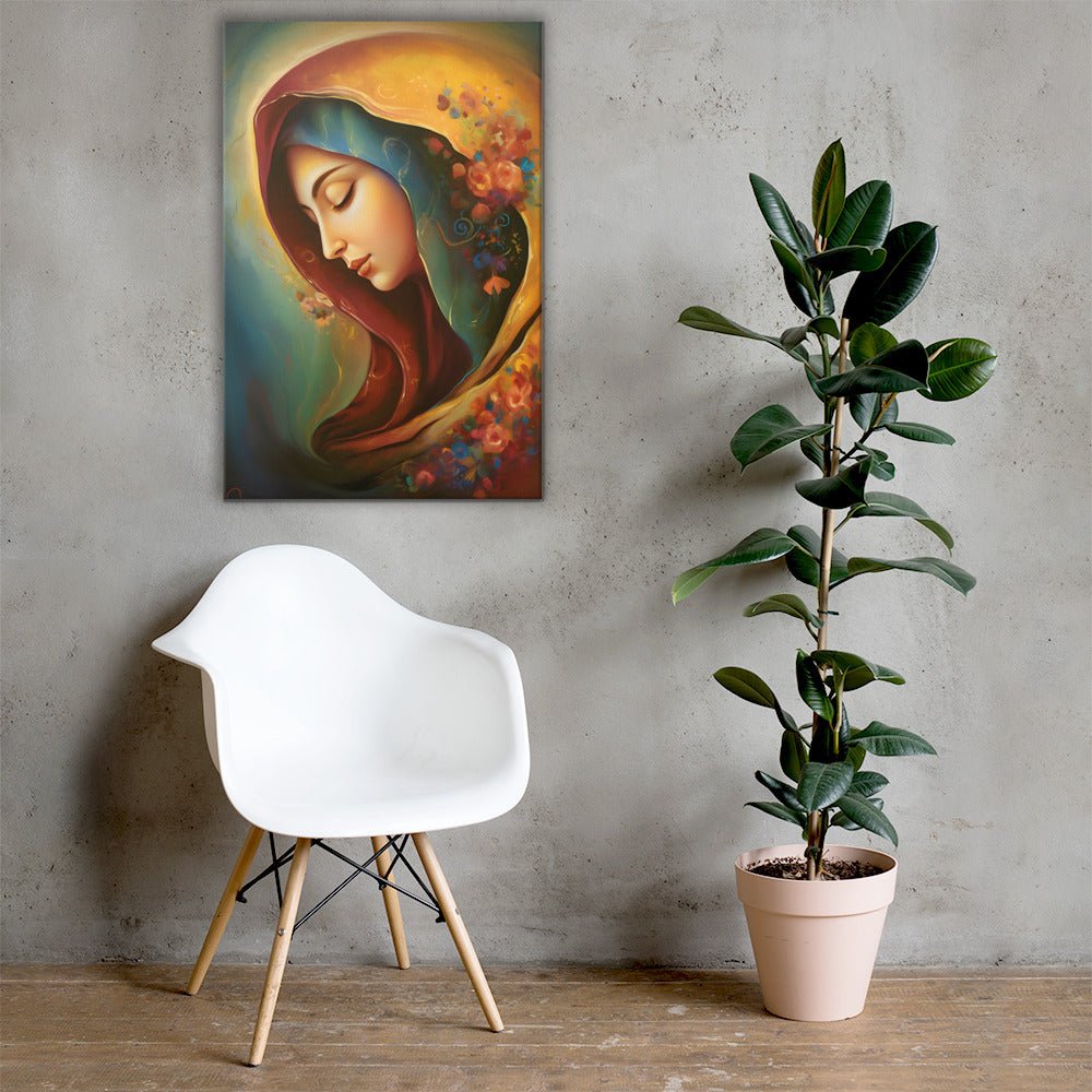 Blessed Virgin Mary Canvas Print - ChristVisions