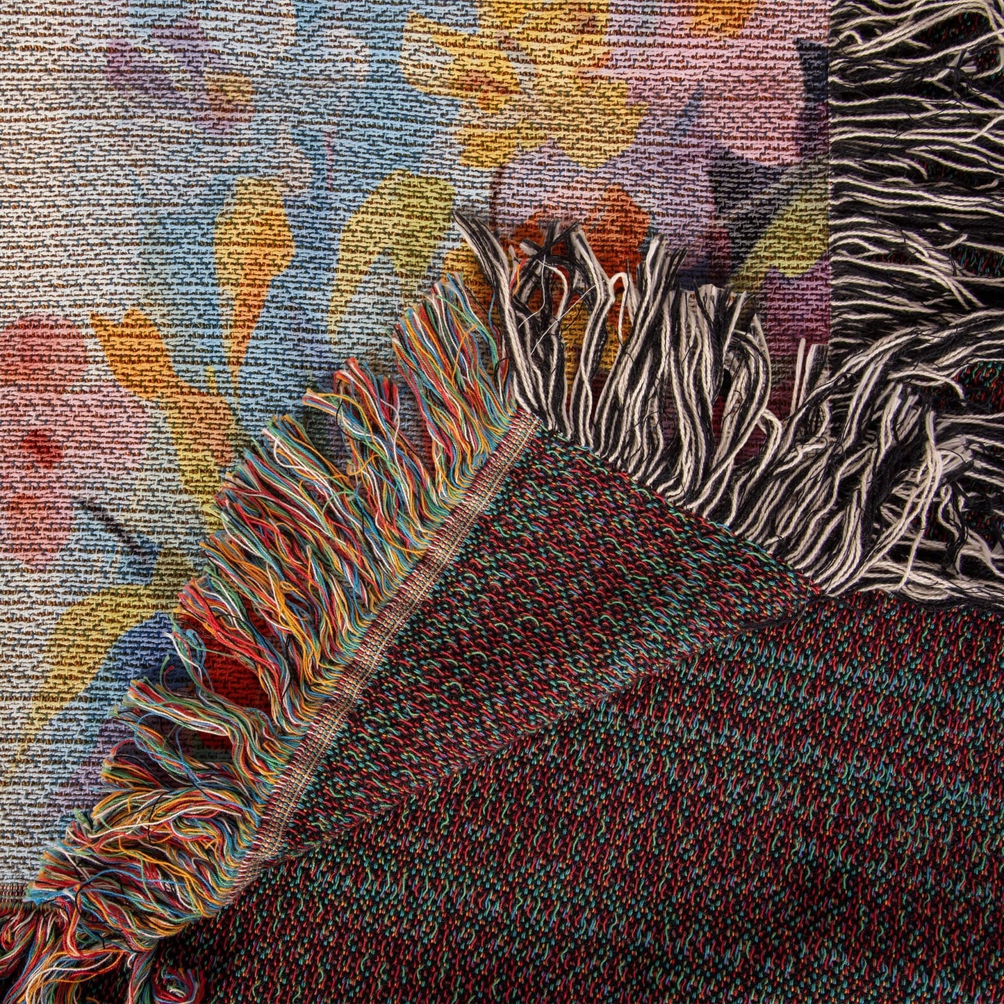 Blossoms Of Grace | Woven Christian Throw Blanket