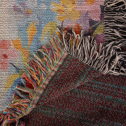 Blossoms Of Grace | Woven Christian Throw Blanket