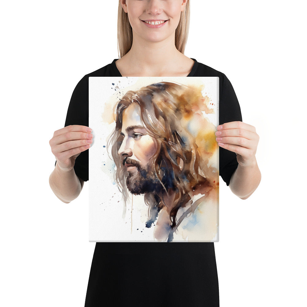 Jesus The True Light Canvas Print