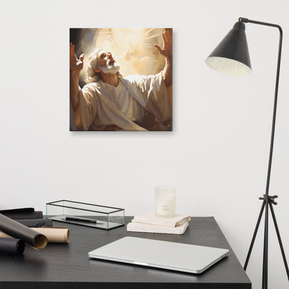 Moses On Mount Sinai Canvas Print