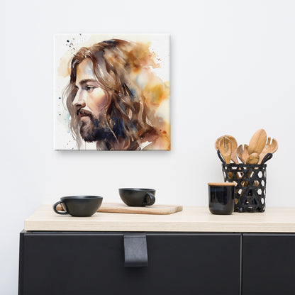 Jesus The True Light Canvas Print