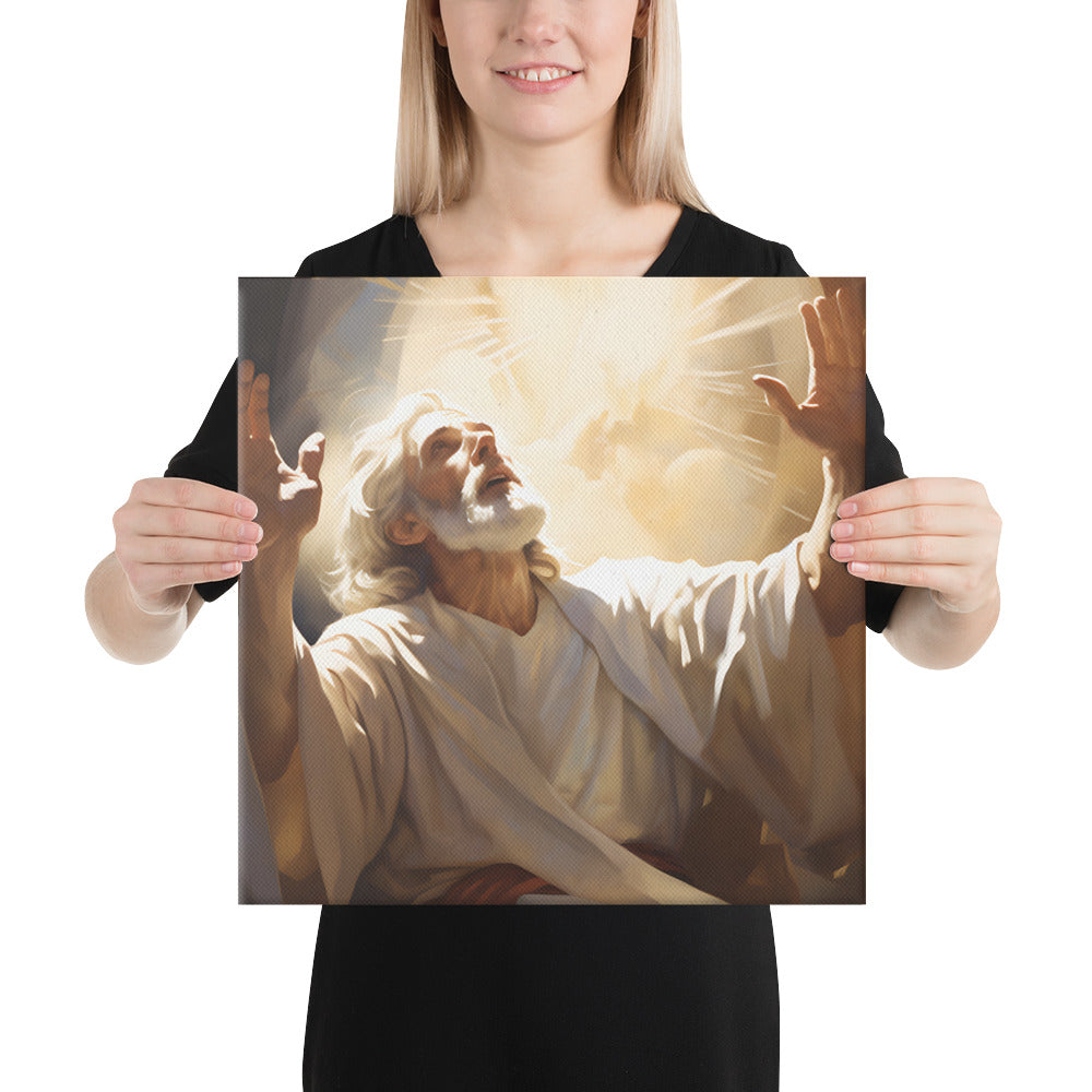 Moses On Mount Sinai Canvas Print