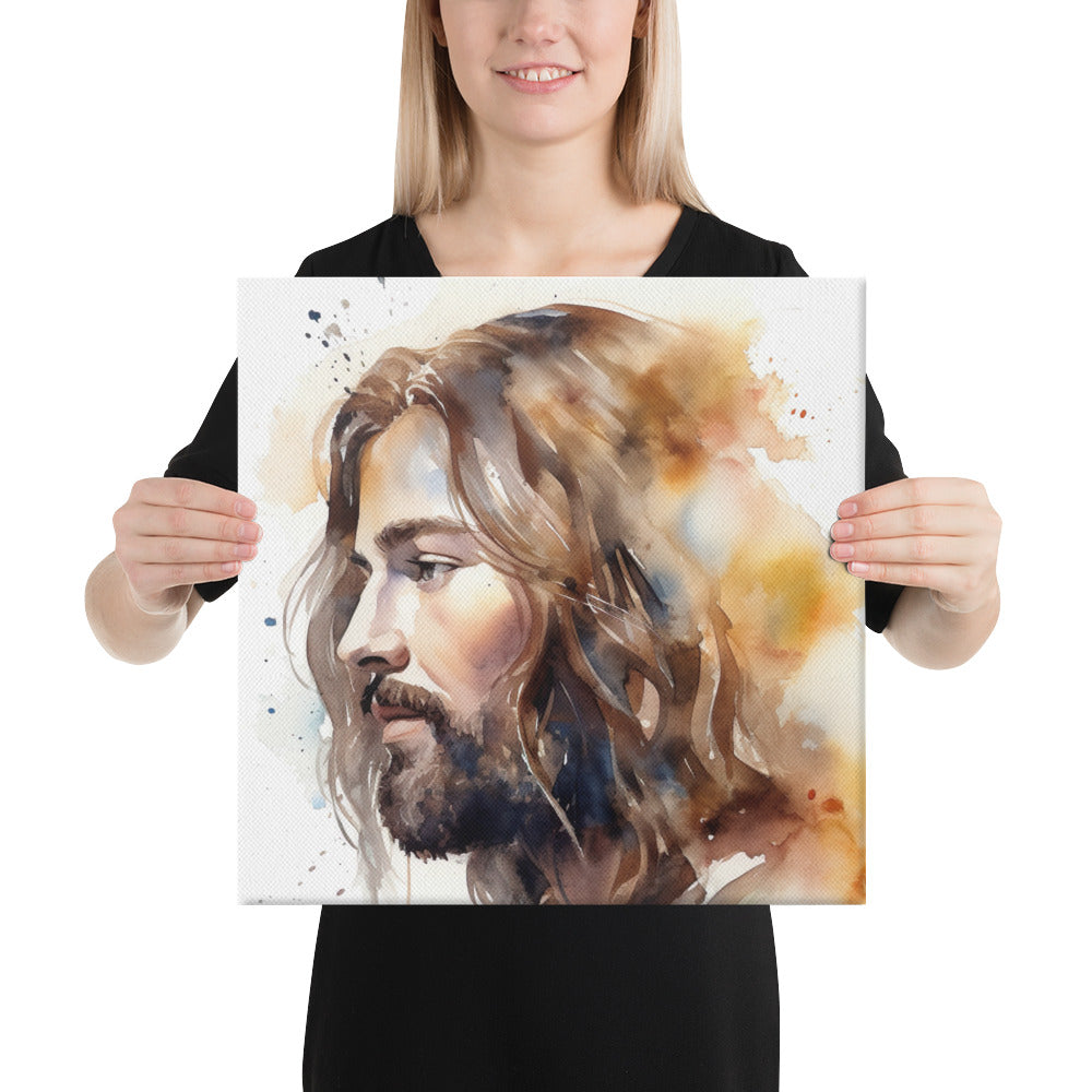 Jesus The True Light Canvas Print