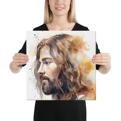 Jesus The True Light Canvas Print