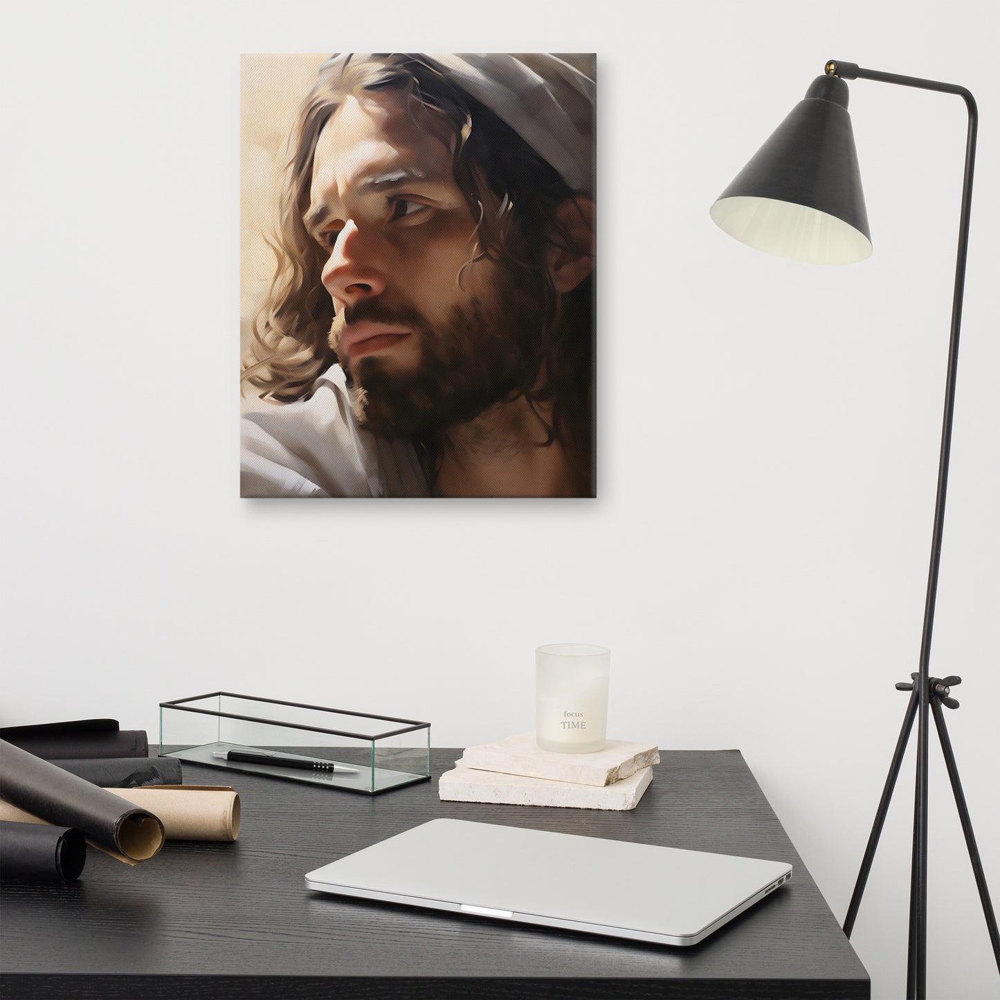 His Love Saves Canvas Print