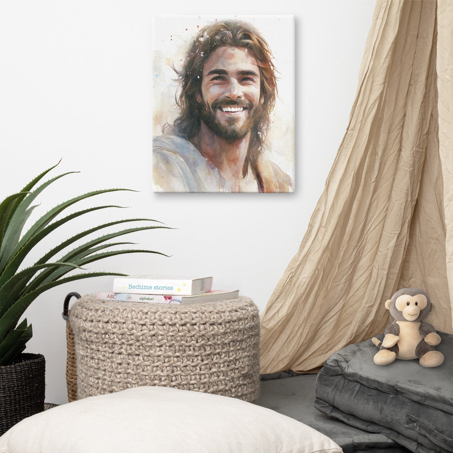 Messiah's Smile Canvas Print