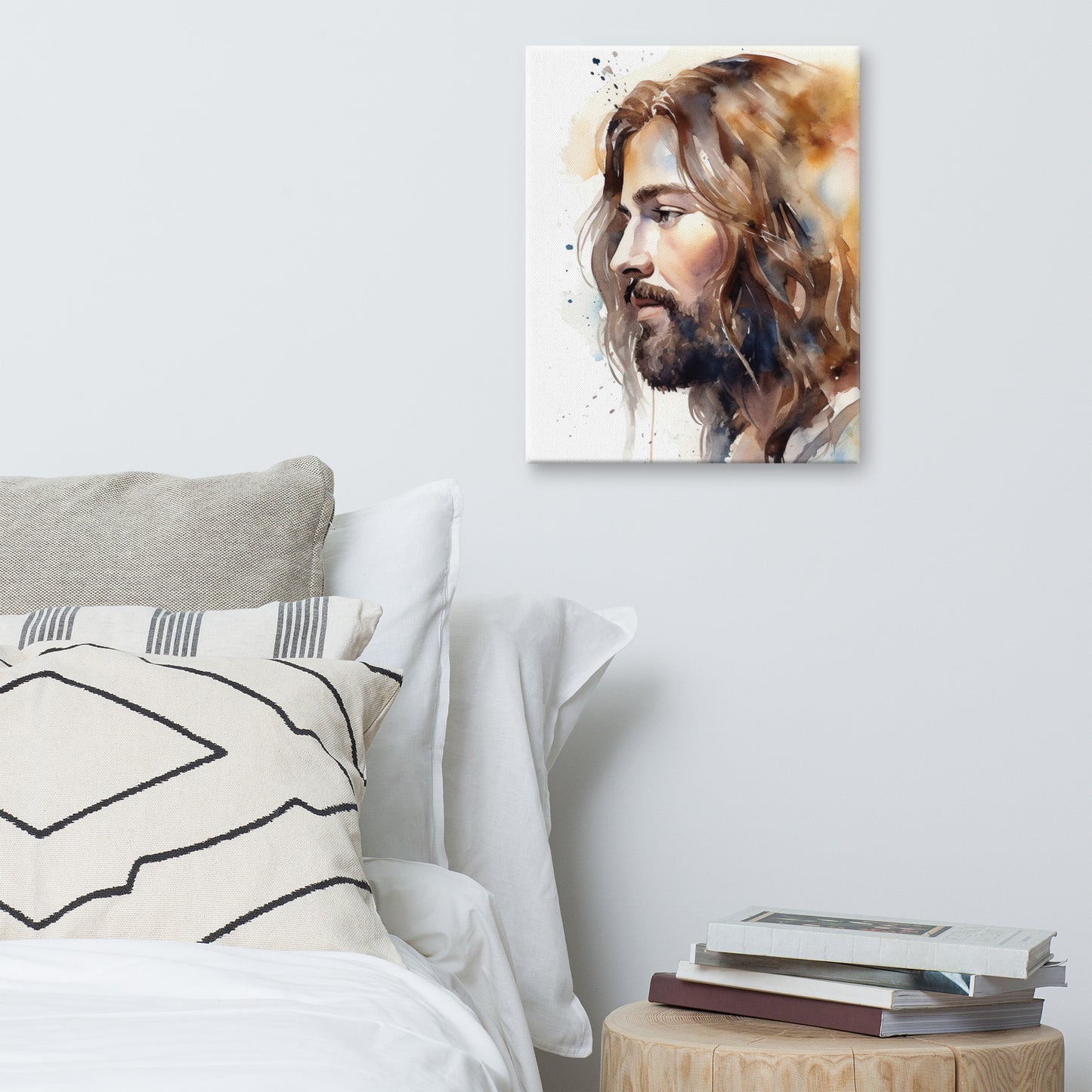 Jesus The True Light Canvas Print